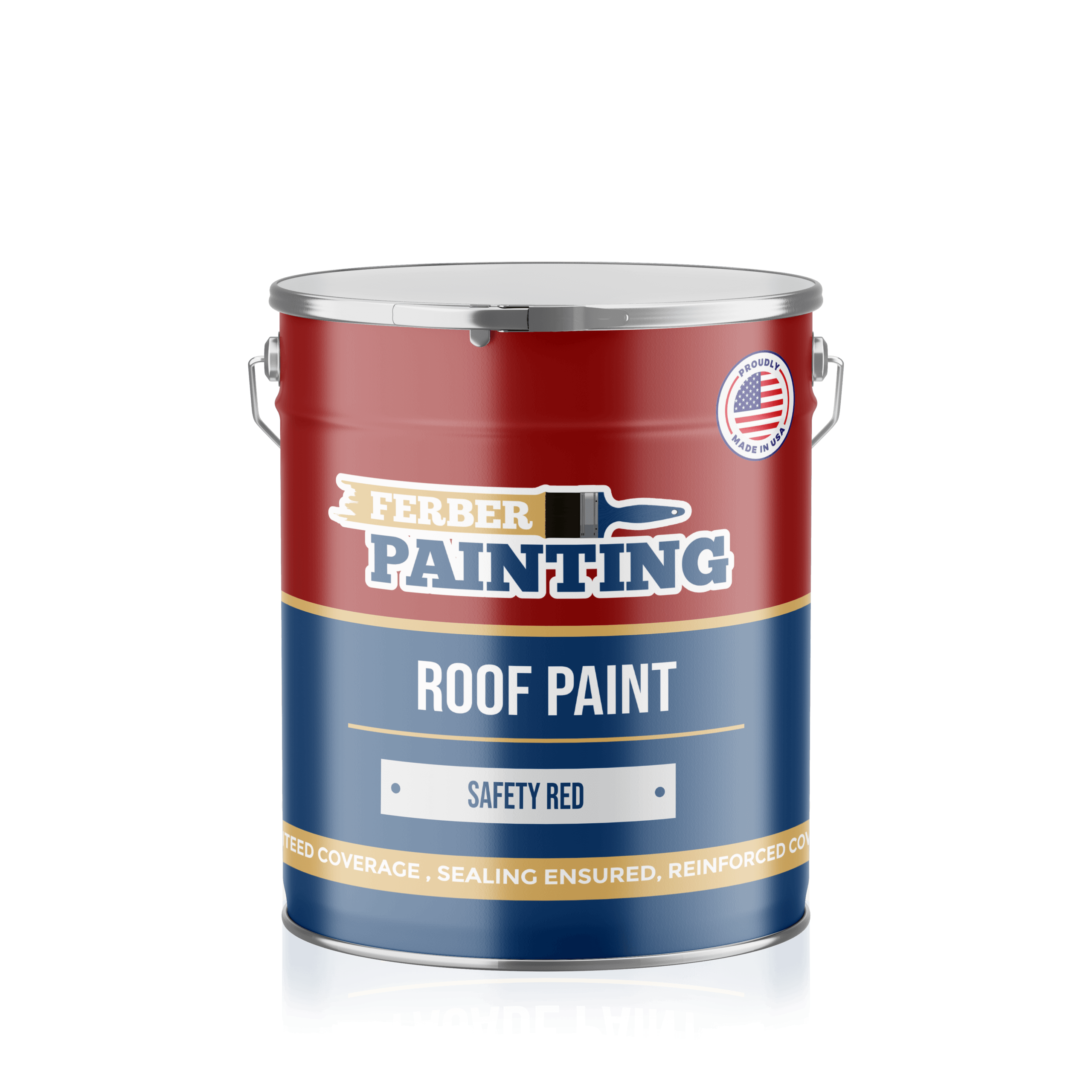 Ferber Painting takmaling sikkerhetsrød 1L matt vaskbar
