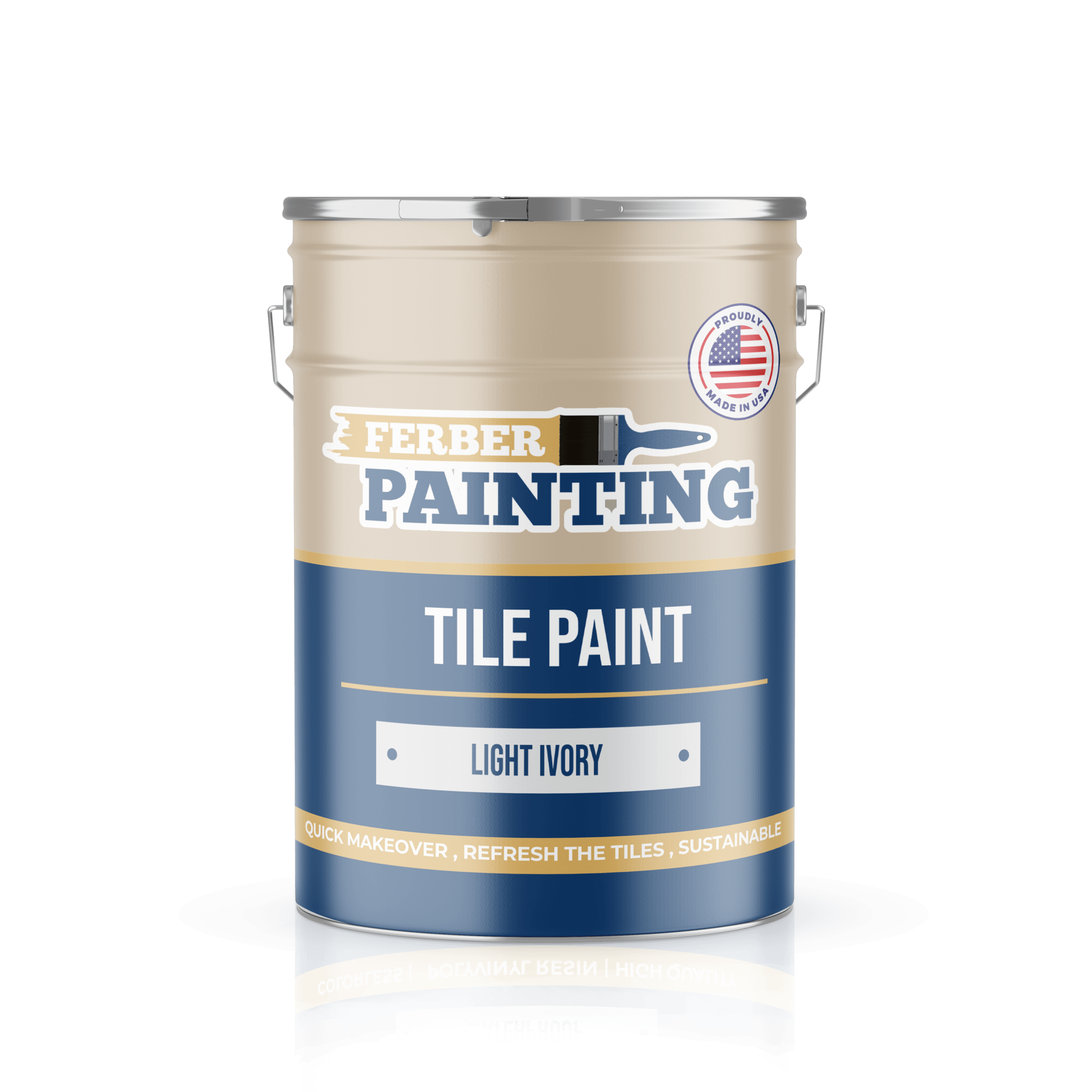 Ferber Painting Tile Paint flismaling light ivory