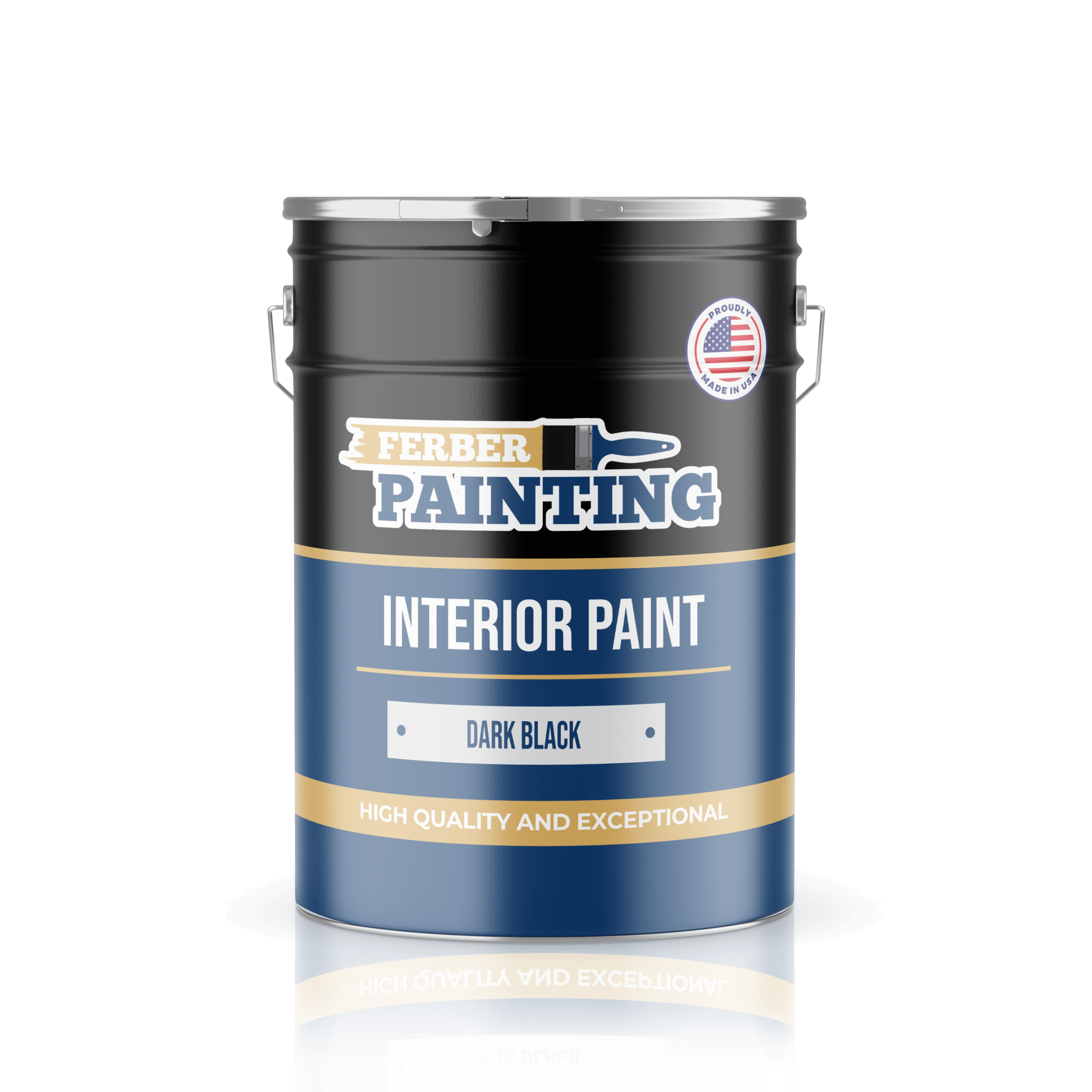 Ferber Painting interiørmaling mørkesvart matt vaskbar