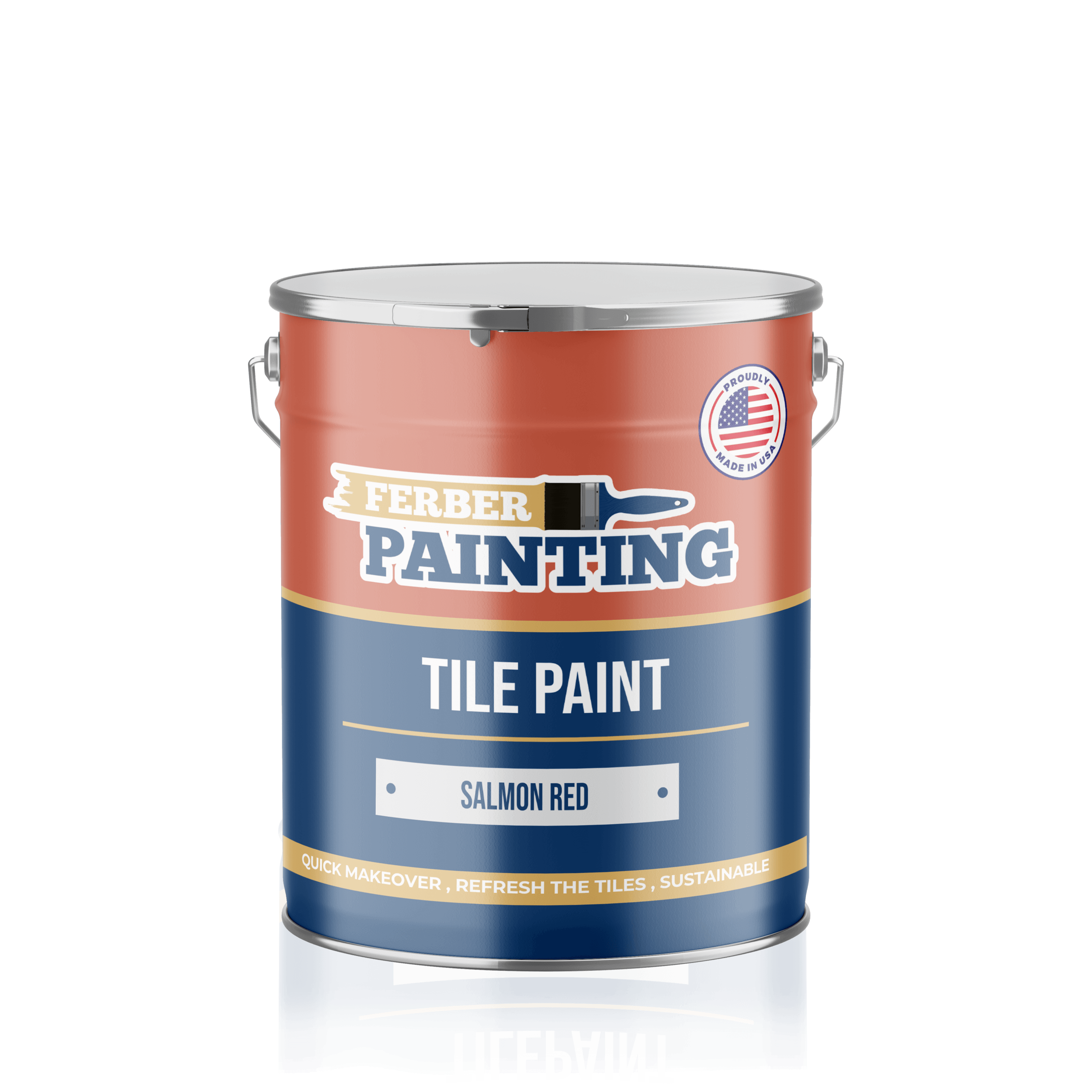 Ferber Painting flismaling lakserød matt vaskbar