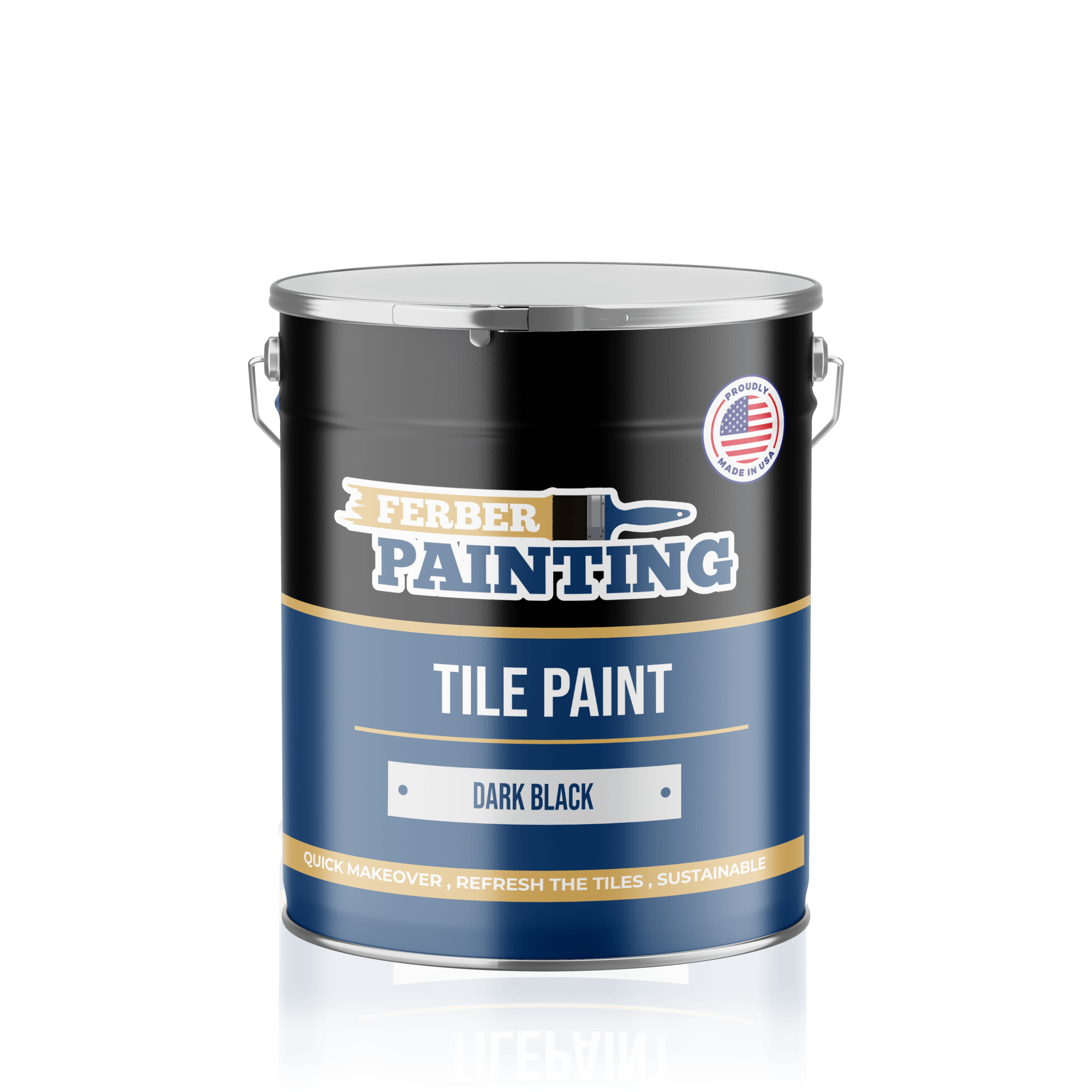 Ferber Painting Tile Paint flismaling svart matt