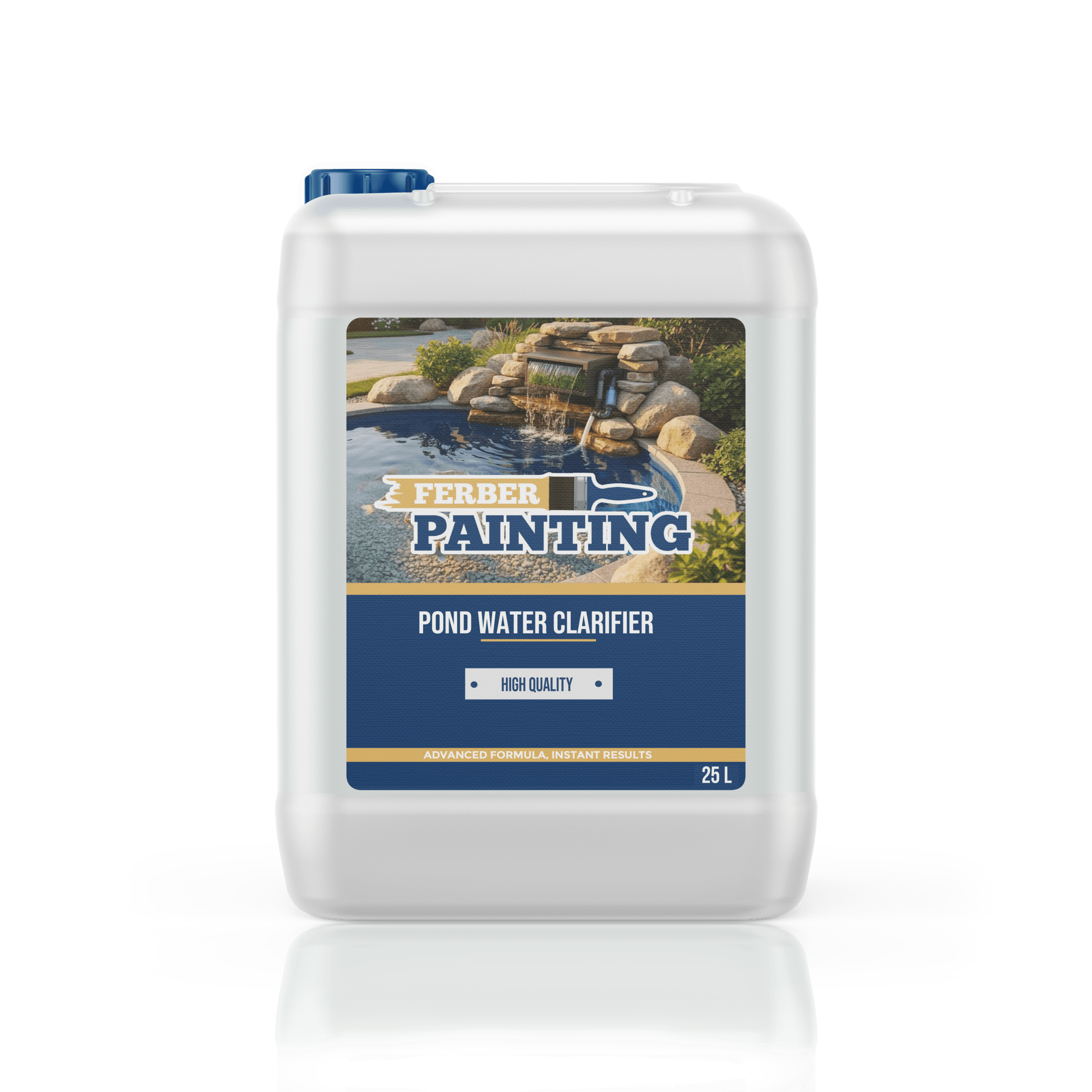 Ferber Painting Pond Water Clarifier damklarner mot grumset vann