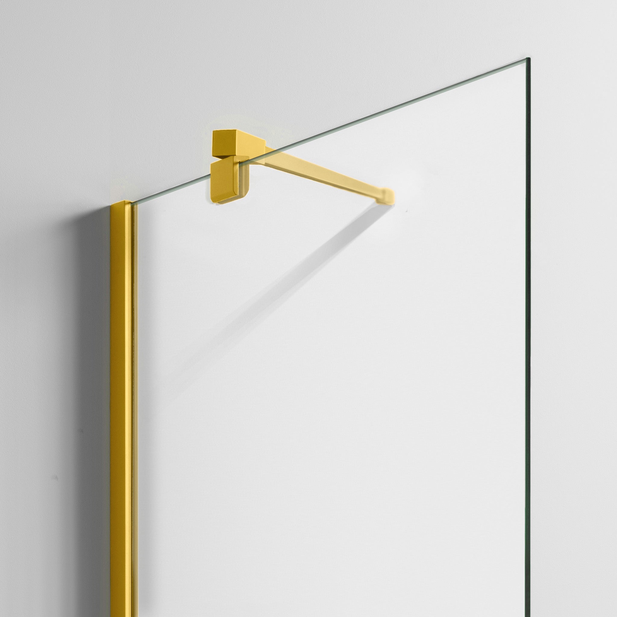 Toniton Transparent dusjvegg gul 73 cm glass