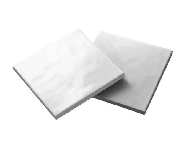 Gysinge Prinsen flis glatt 15x15 cm hvit