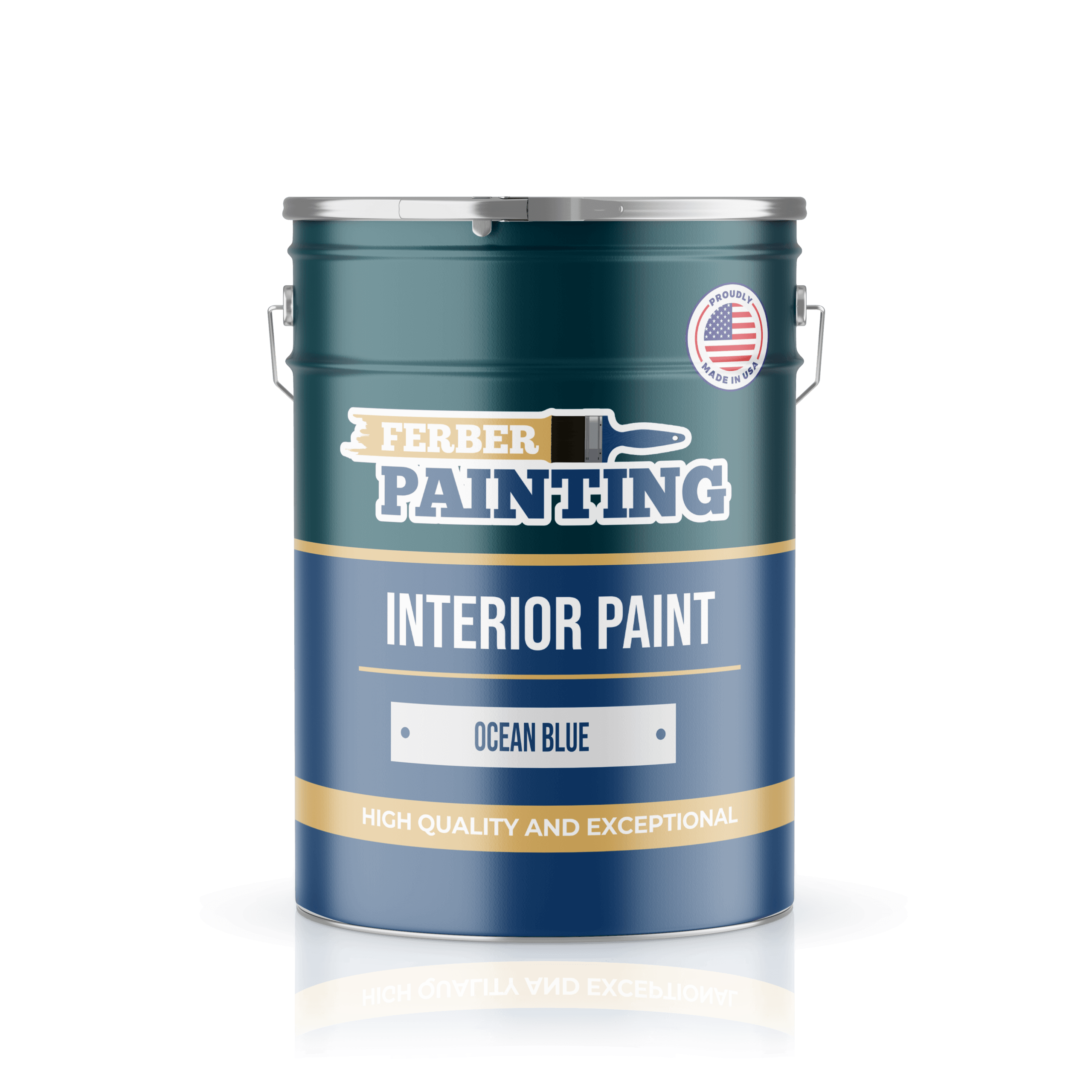 Ferber Painting interiørmaling havblå matt vaskbar