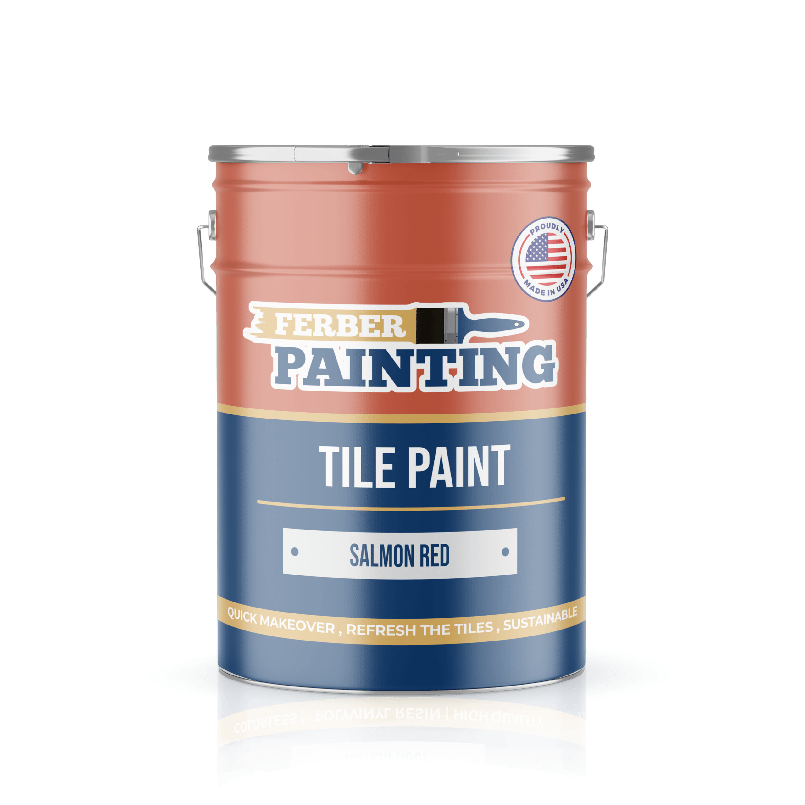 Ferber Painting flismaling lakserød matt vaskbar