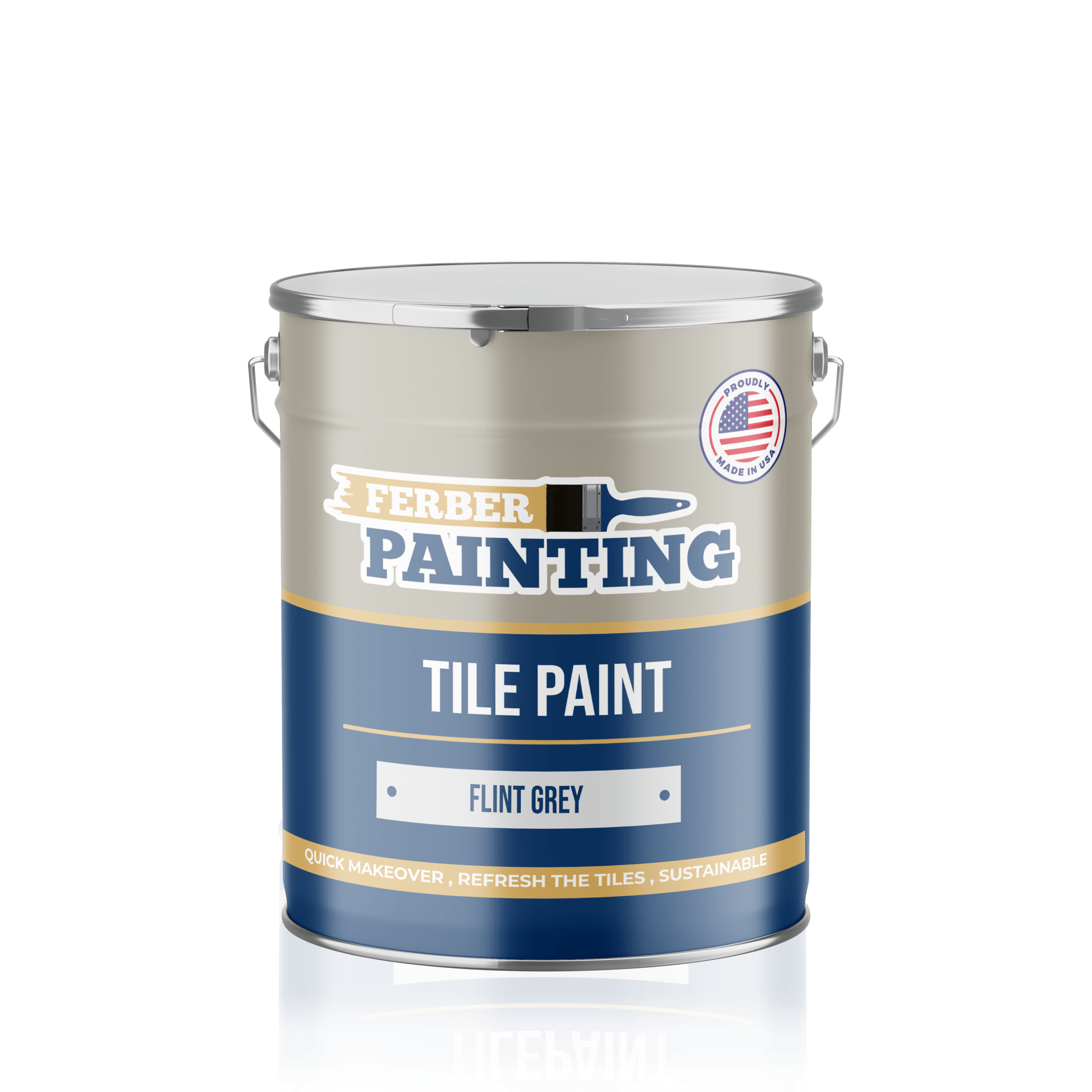 Ferber Painting Tile Paint Flint Grey flismaling grå vaskbar
