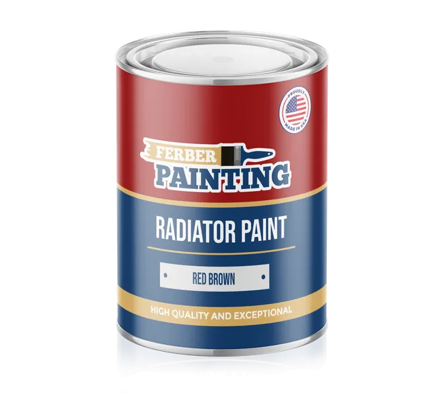 Ferber Painting radiatorlakk rødbrun 1 l varmebestandig