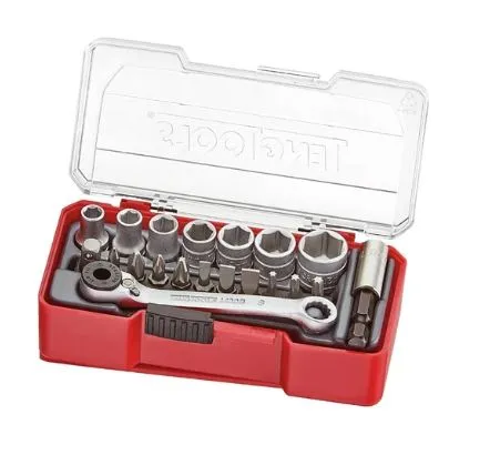 Teng Tools bitsskrallenøkkel 1/4" 90 mm mini