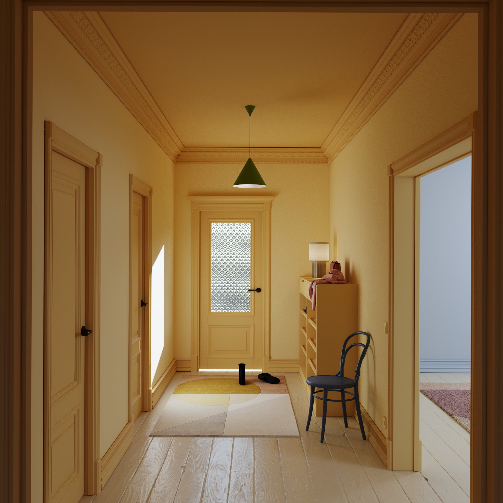 Toniton Cone 300 pendellampe Ash Green matt