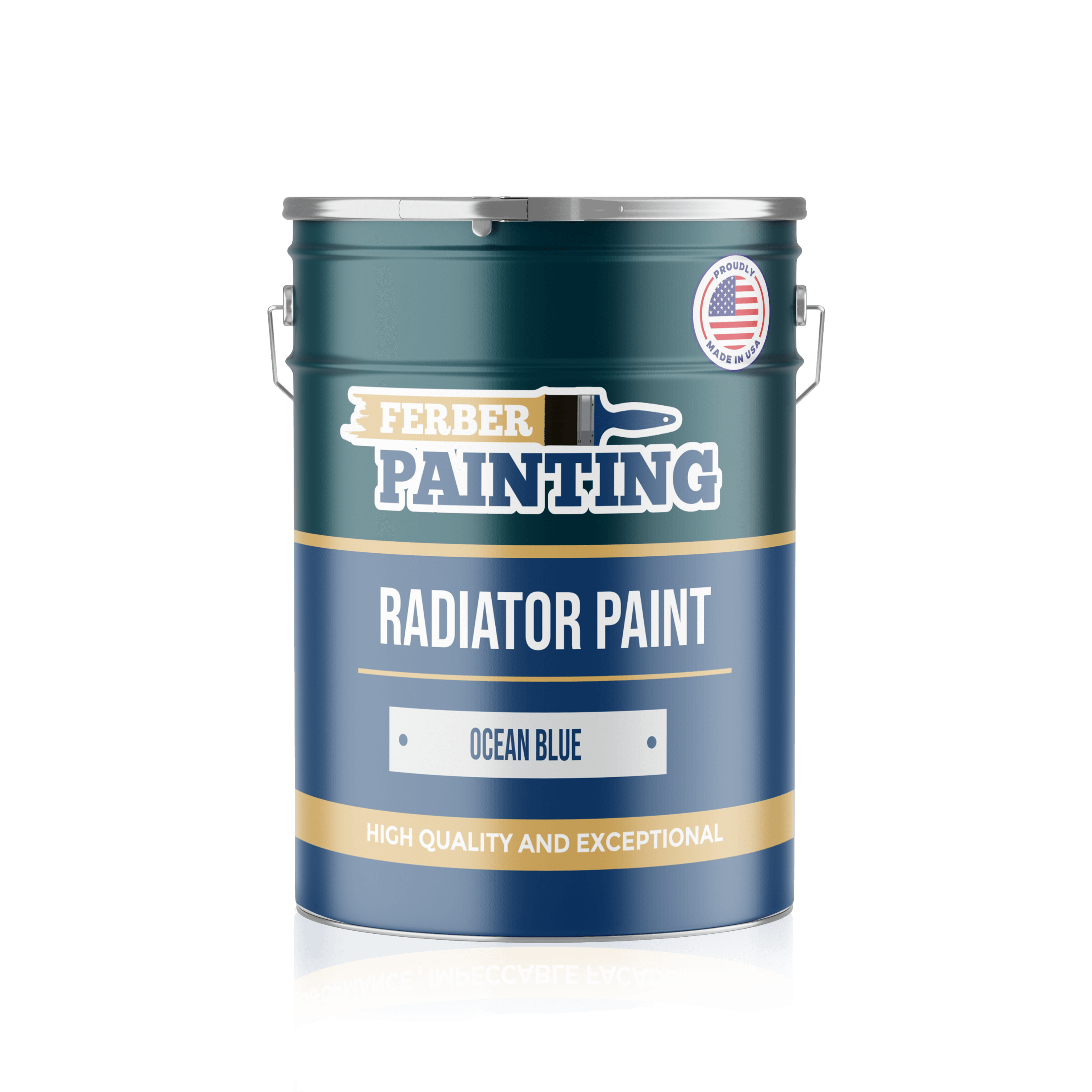 Ferber Painting Radiator Paint radiatormaling ocean blue