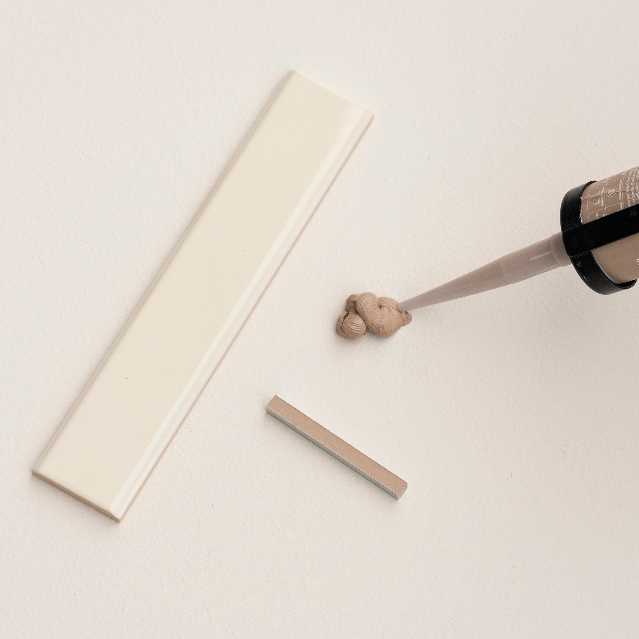 Toniton Combine Vertical Creme flis prøveplate blank krem