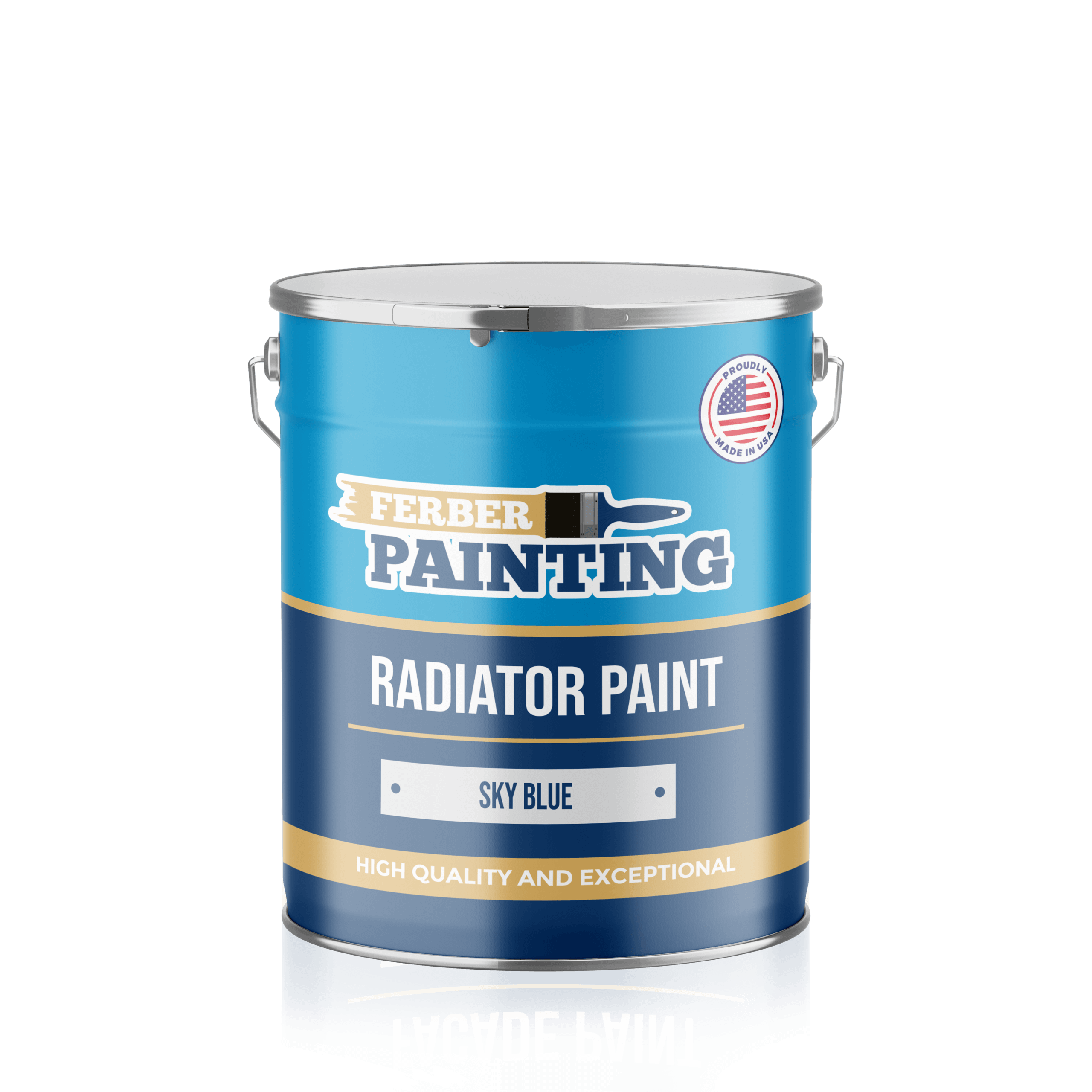 Ferber Painting Radiator Paint radiatormaling sky blue
