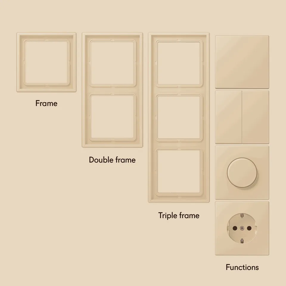 Toniton Frames Deep Creme 02 bryterramme – enkel