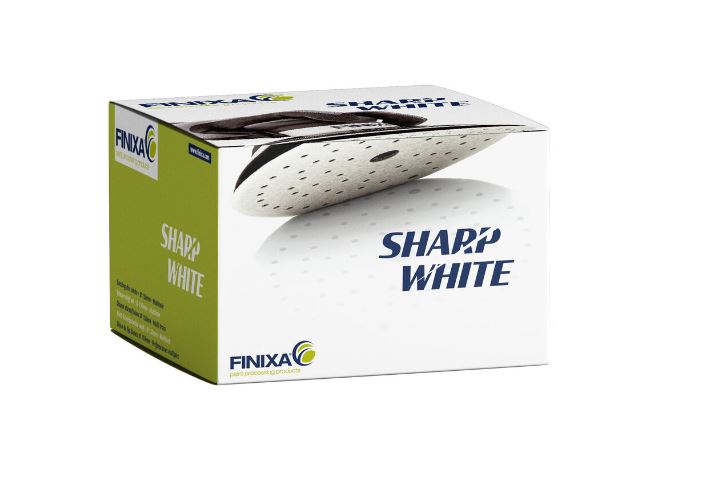 Finixa Sharp White sliperondeller 150 mm 100pk