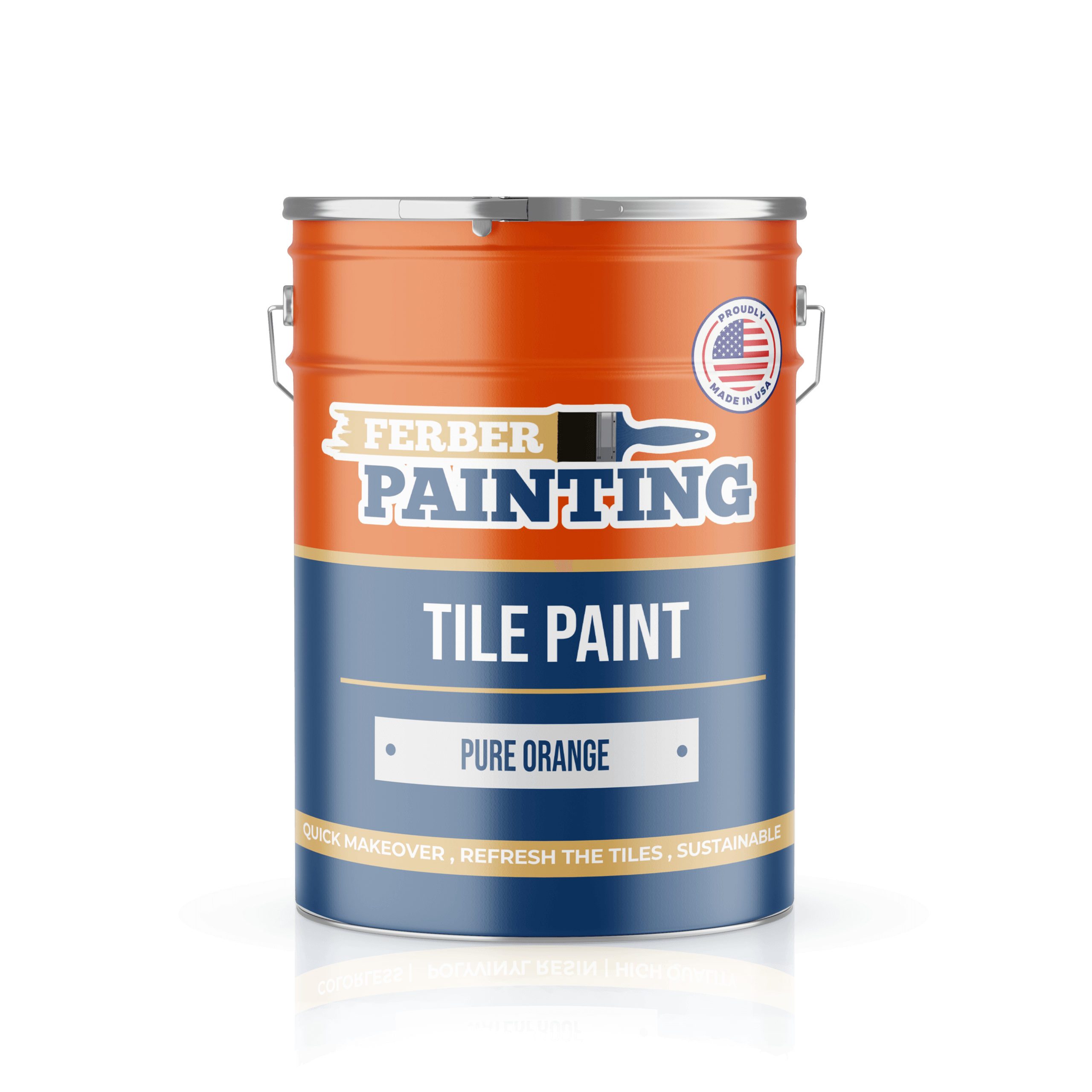 Ferber Painting Tile Paint Pure Orange flismaling oransje matt