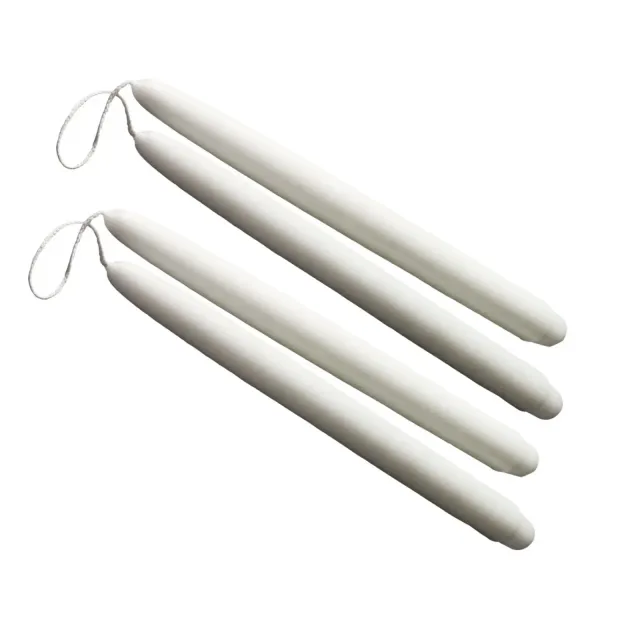 Gysinge Stearinlys 4-pakning 40 cm hvite antiklys