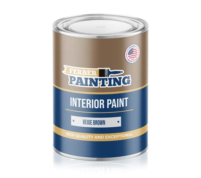 Ferber Painting interiørmaling beigebrun matt vaskbar