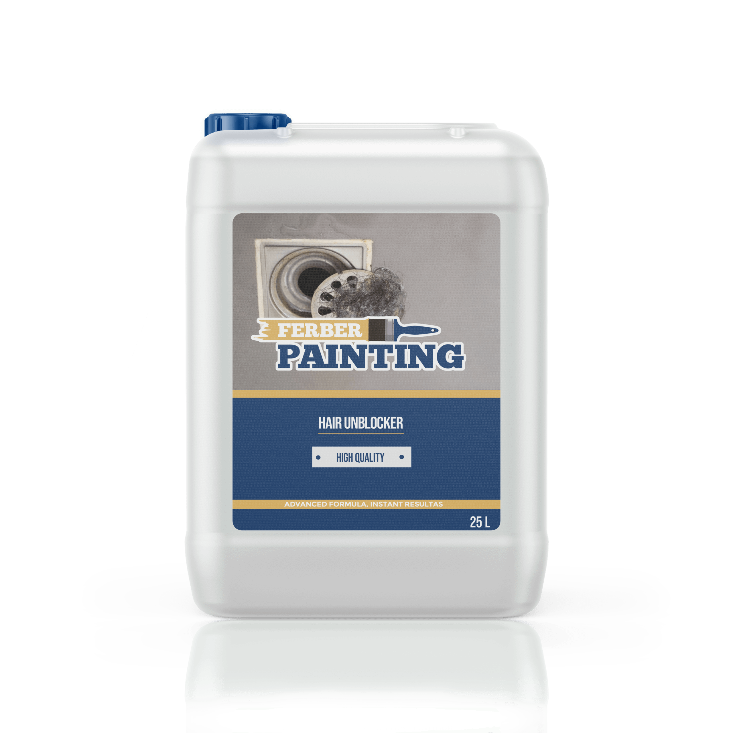 Ferber Painting hårfjerner avløpsåpner 1 liter propp