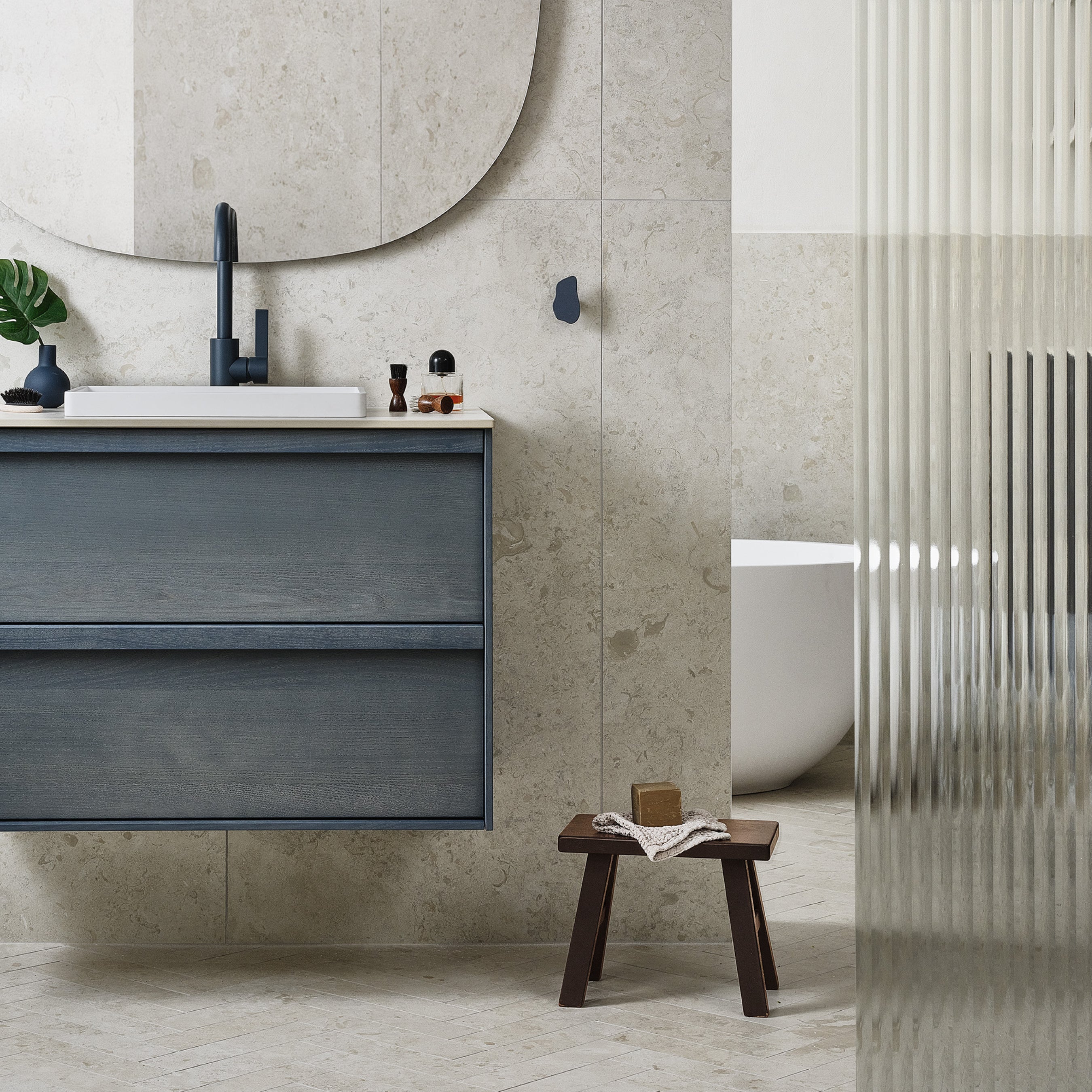 Toniton Arch 03 Deep Blue servantbatteri blåmatt