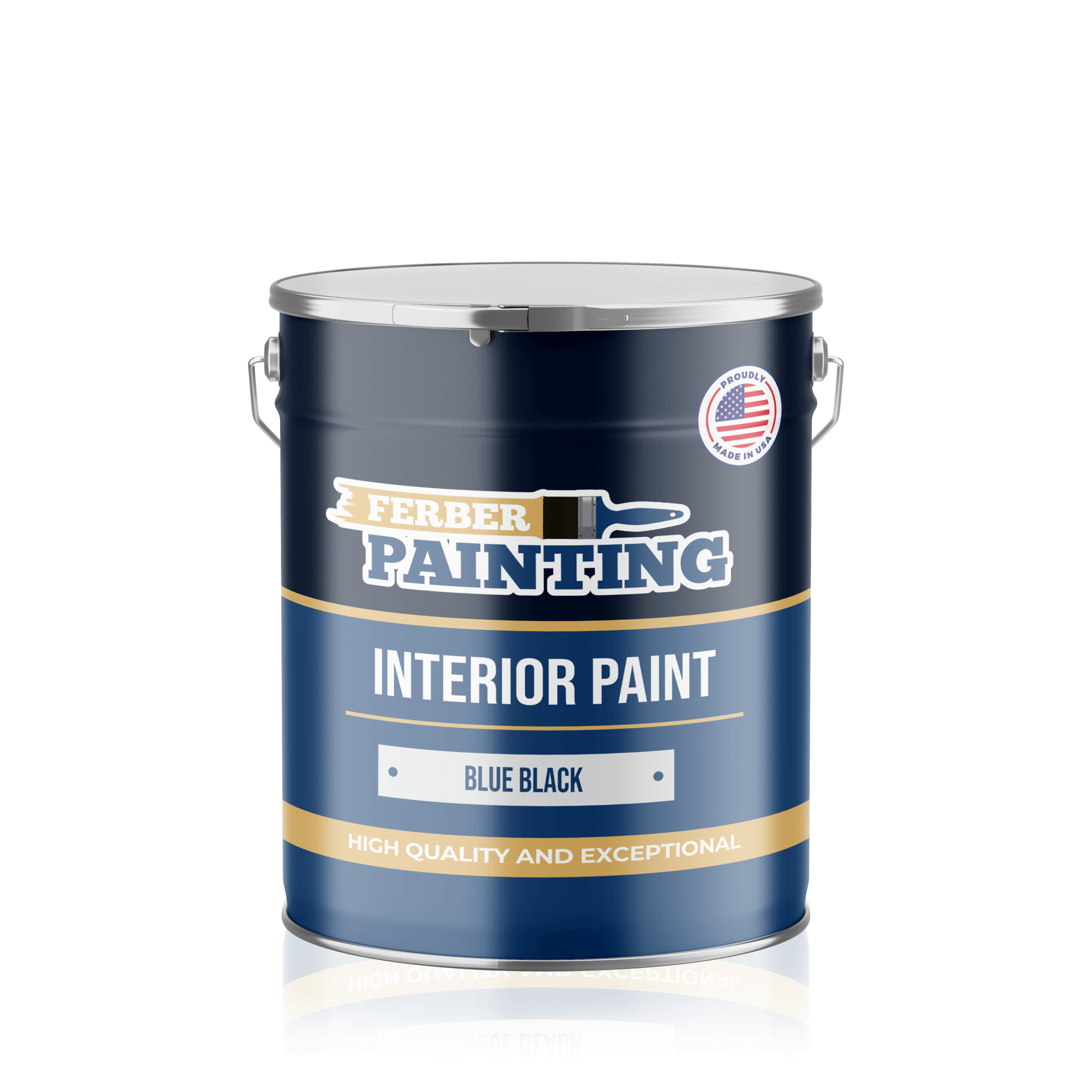 Ferber Painting interiørmaling blåsvart veggmaling matt