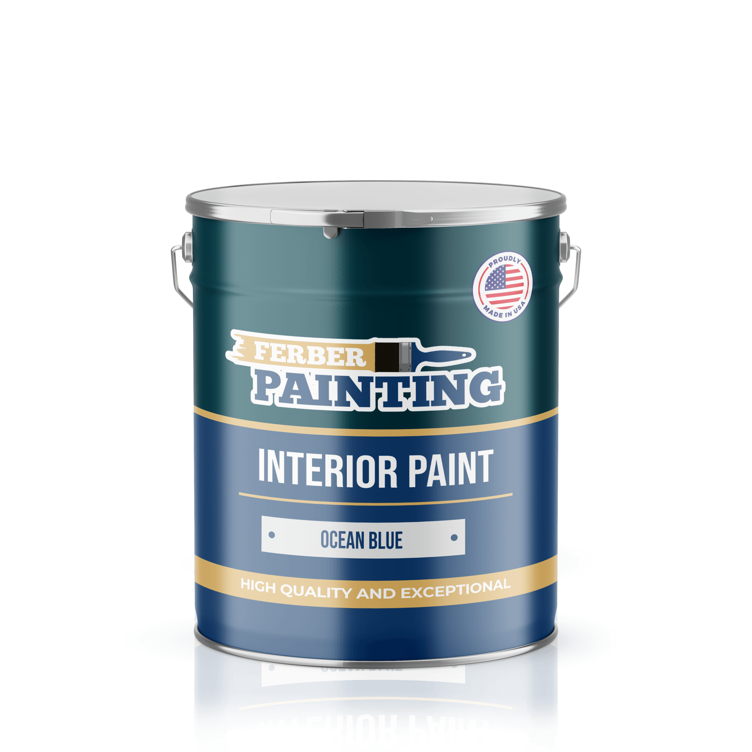 Ferber Painting interiørmaling havblå matt vaskbar