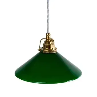 Gysinge Skomakarlampa taklampe stor grønn 25 cm opalglass