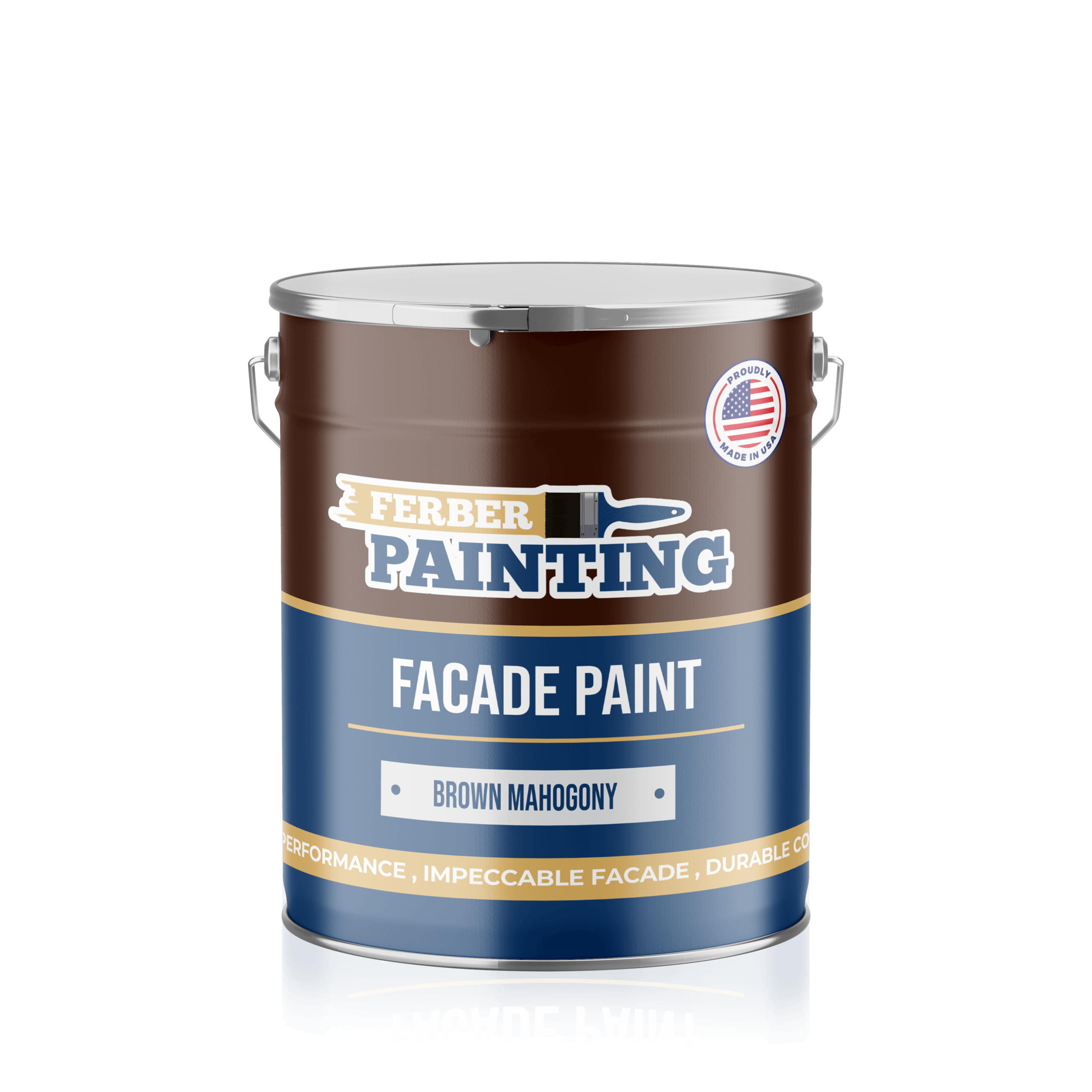 Ferber Painting Facade Brown Mahagony fasademaling matt