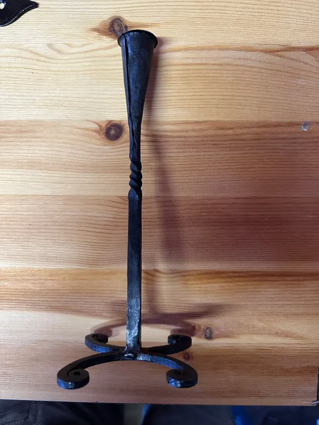 Ovolin lysestake smijern 22 cm svart