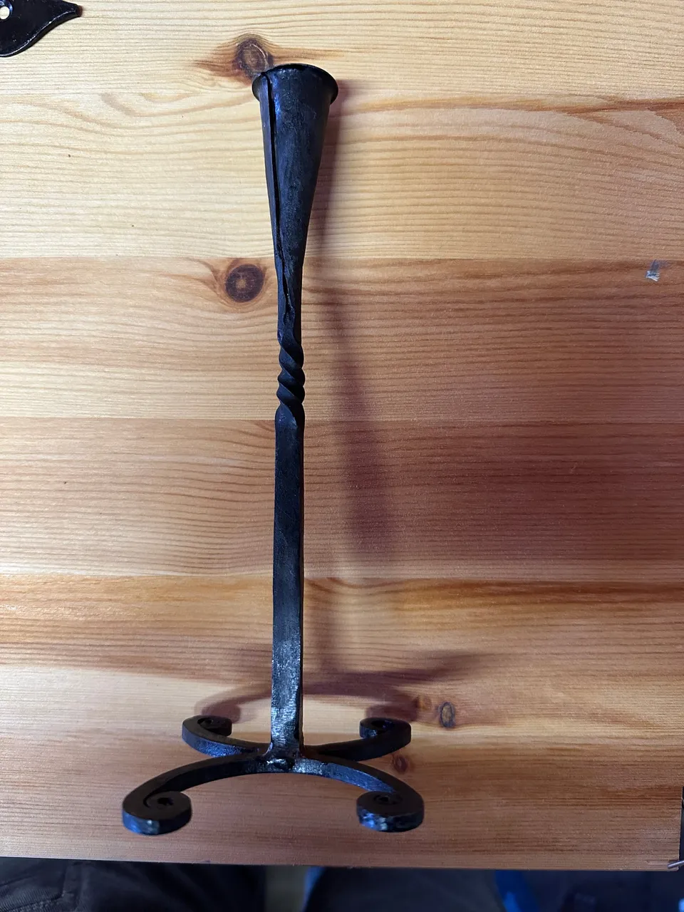 Ovolin lysestake smijern 22 cm svart