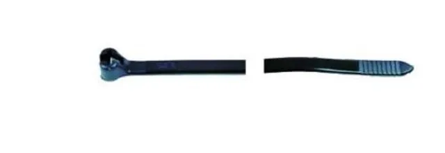 Förch strips 4,8x360mm svart stållås 100-pk