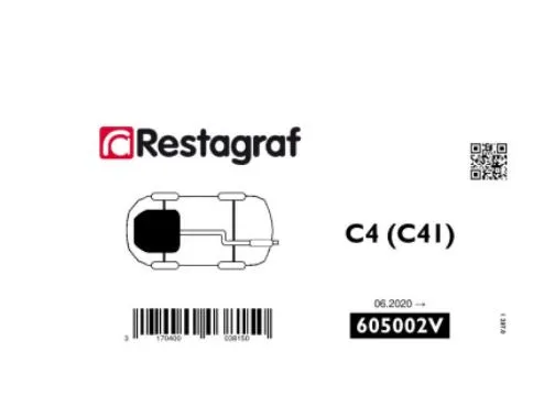 Restagraf 605002V festesett motorskjerm C4 10-deler