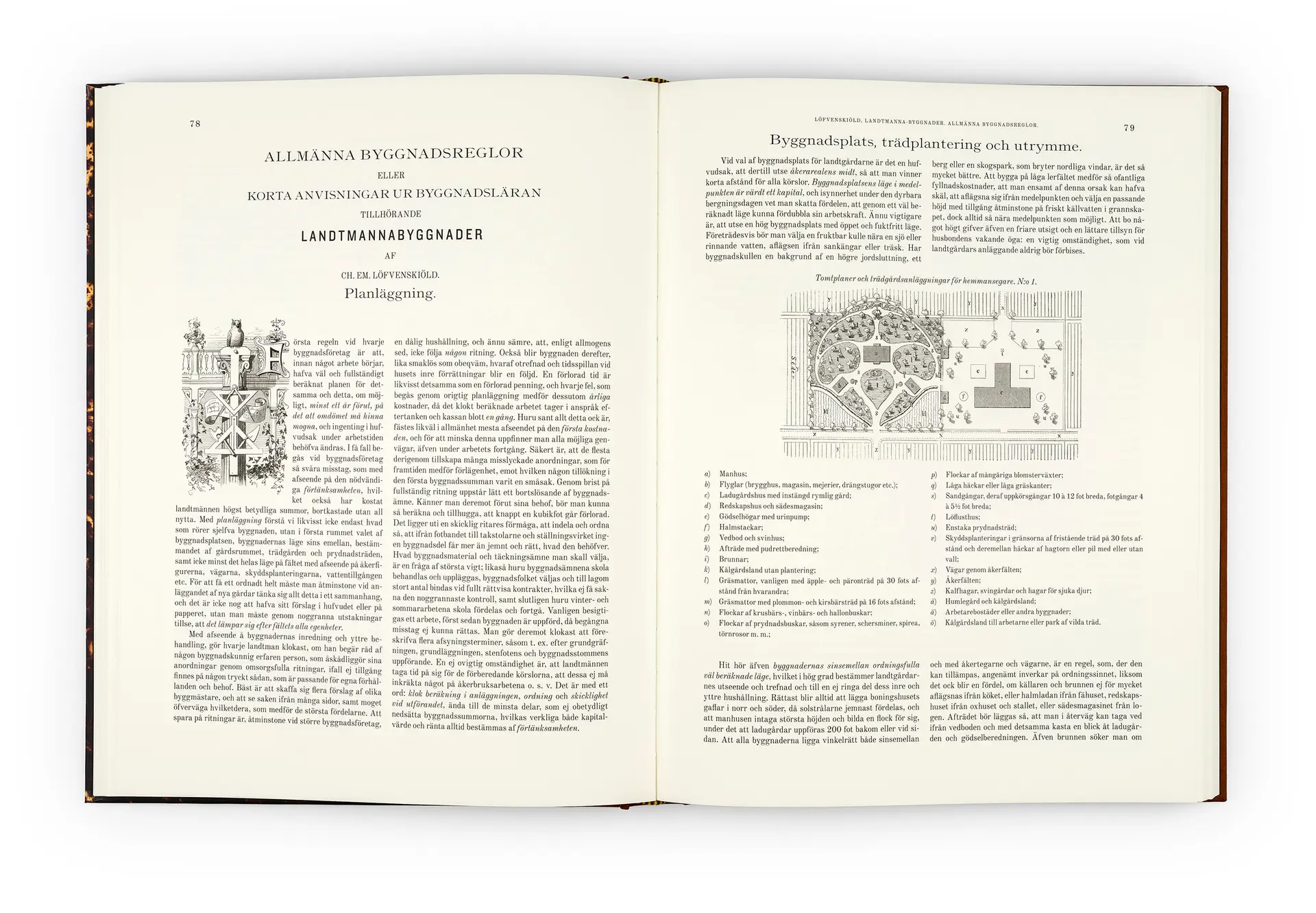Gysinge Landtmannabyggnader bok reproduksjon 1868