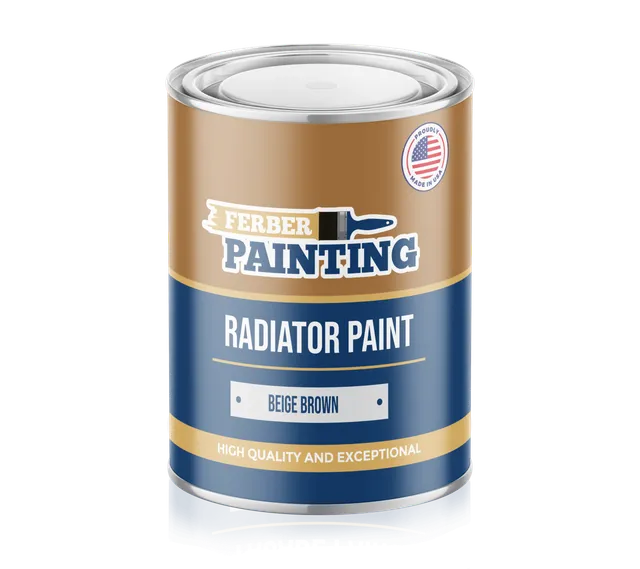 Ferber Painting Radiator Paint radiatormaling beige brown