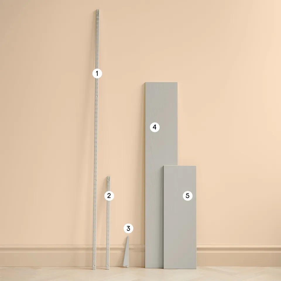 Toniton Shelf 78x25 hylle grå 78 cm
