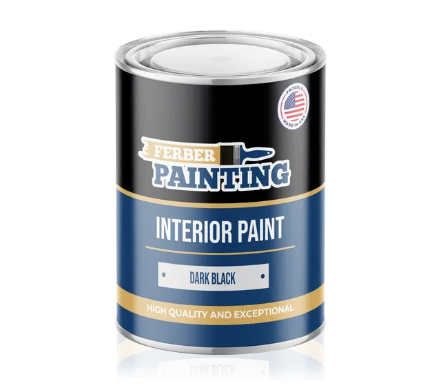 Ferber Painting interiørmaling mørkesvart matt vaskbar