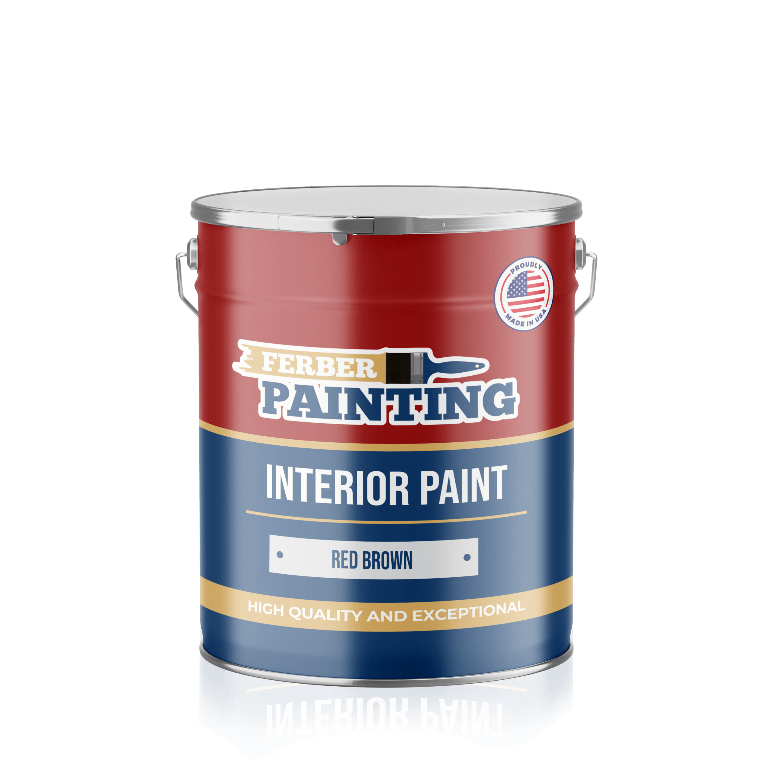 Ferber Painting interiørmaling rødbrun matt vaskbar