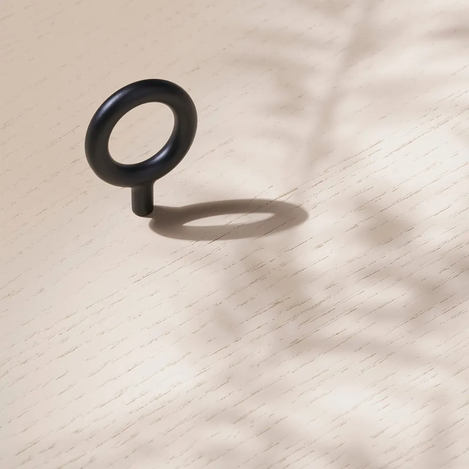 Toniton Key møbelknott svart matt Ø30 mm