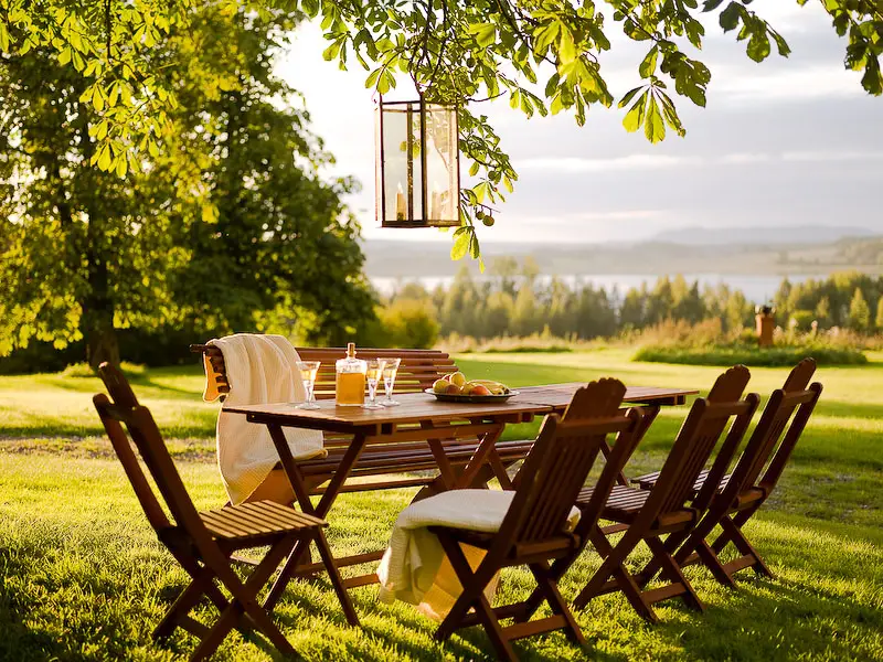 Gysinge Sommarro hagebord furu umalt 106 cm