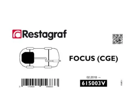 Restagraf 615003V festesett motorskjerm Focus 2018