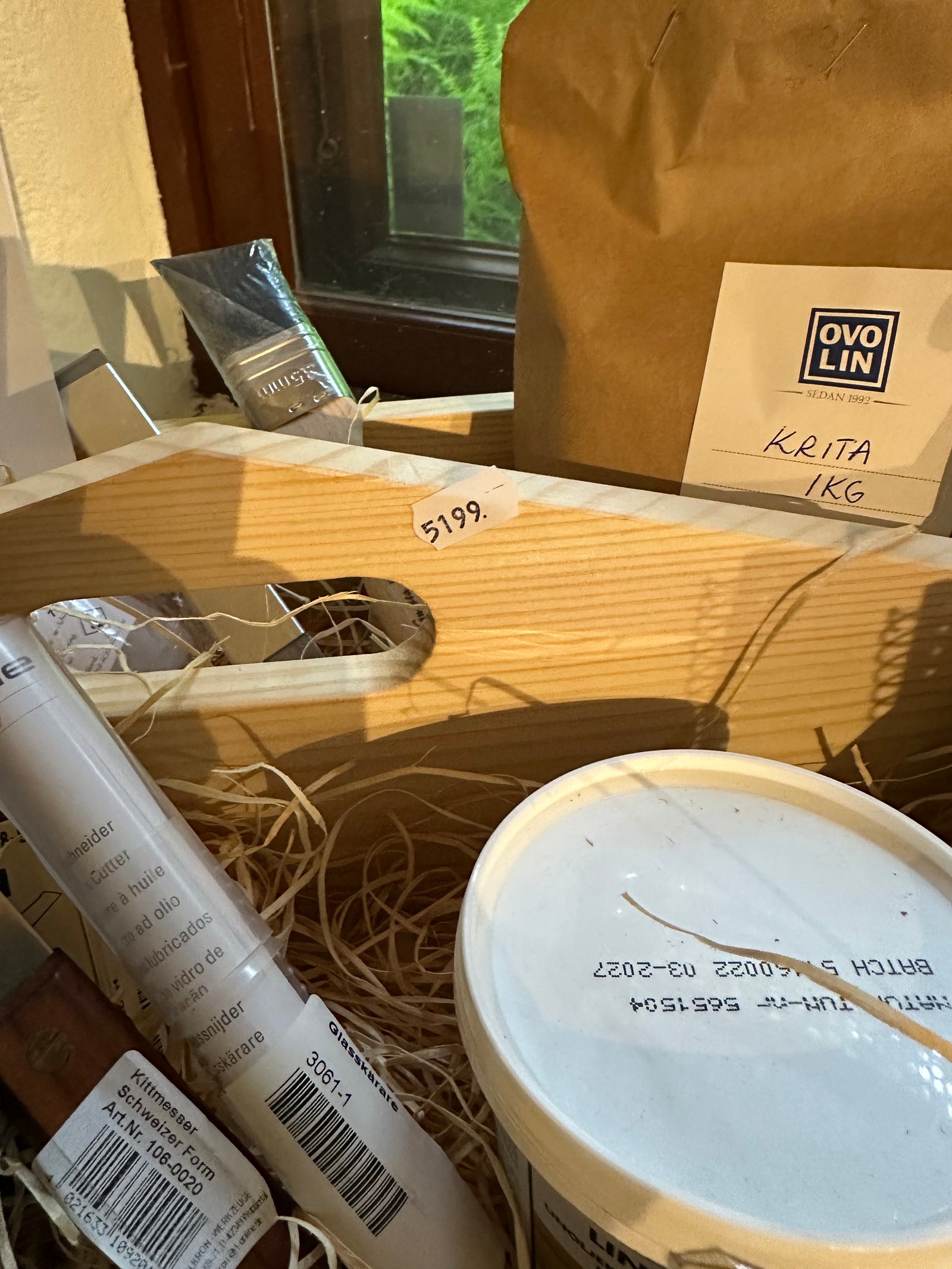 Ovolin vindusrenovering startsett i trekasse