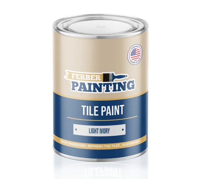 Ferber Painting Tile Paint flismaling light ivory