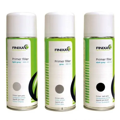 Finixa primer fyller spray grå mørk grå lys grå