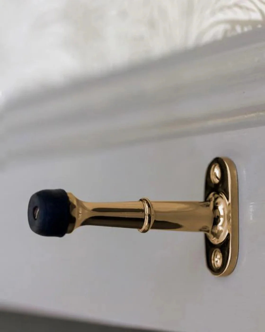 Ovolin dørstopper messing gulv 45 mm