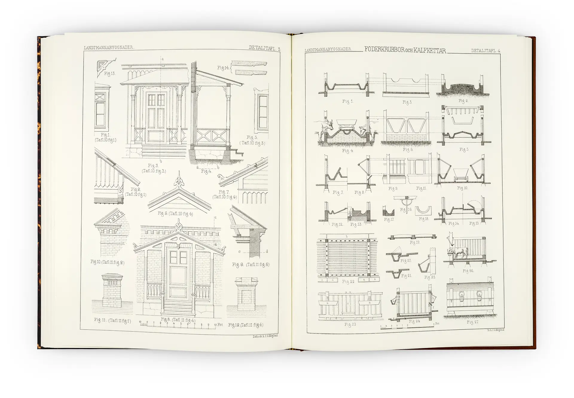 Gysinge Landtmannabyggnader bok reproduksjon 1868