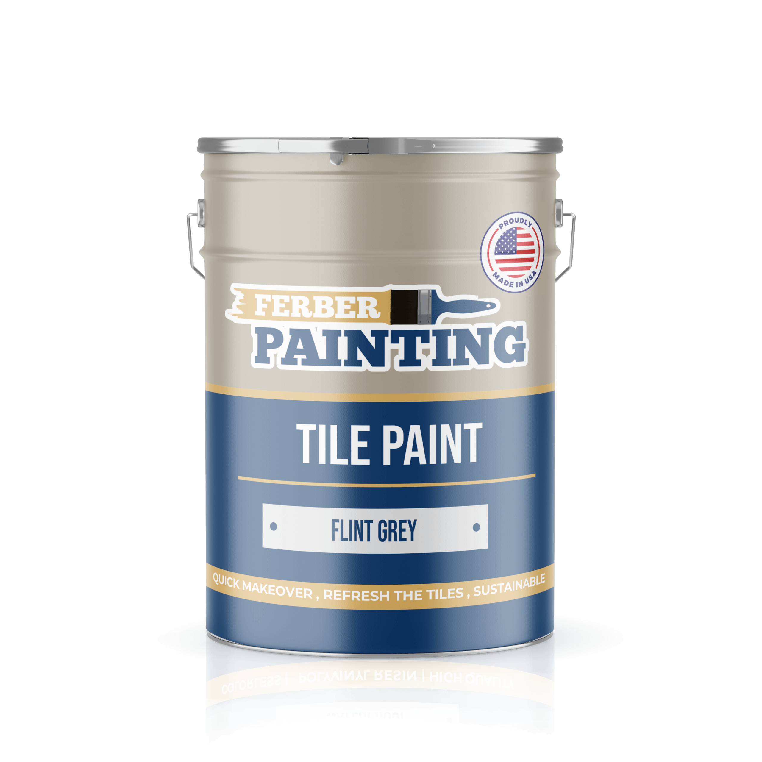 Ferber Painting Tile Paint Flint Grey flismaling grå vaskbar