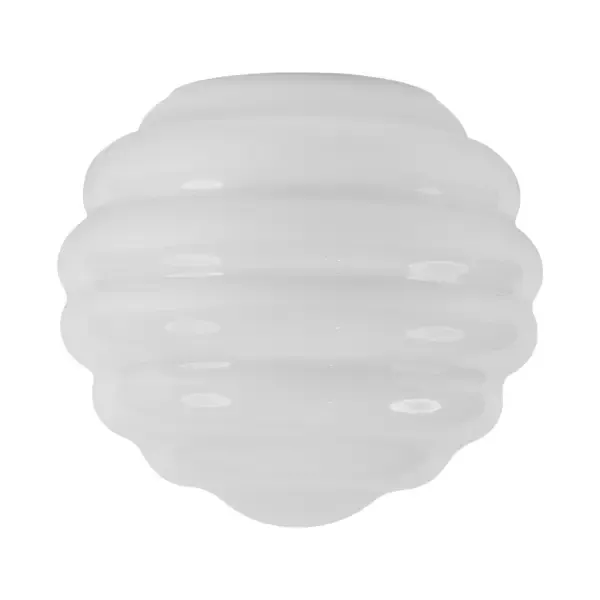 Gysinge Bikupa stor glasskuppel hvit 30 cm opalglass