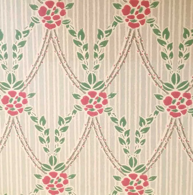 Färnebo tapetprøve 50x50 cm beige roser