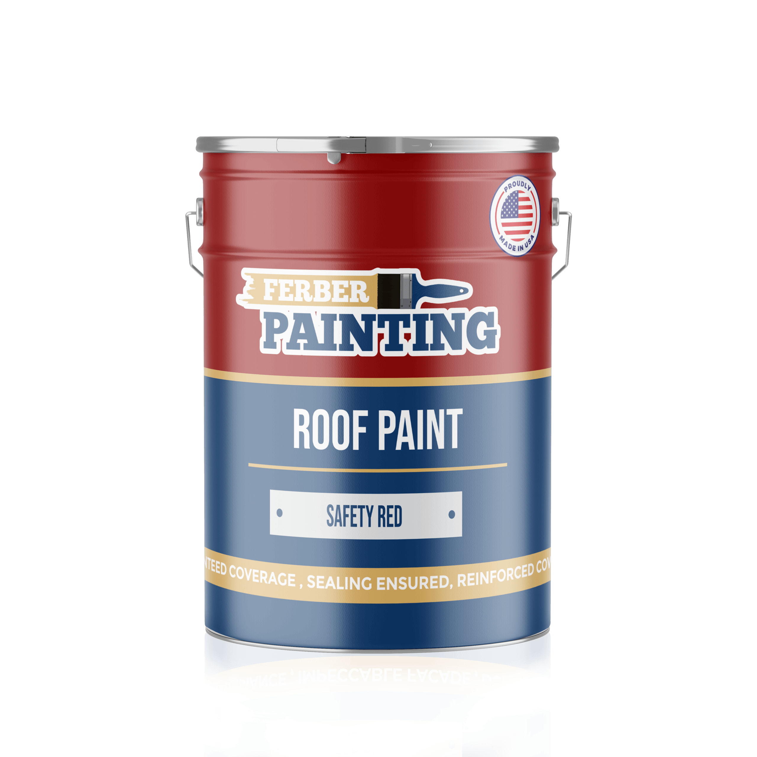 Ferber Painting takmaling sikkerhetsrød 1L matt vaskbar