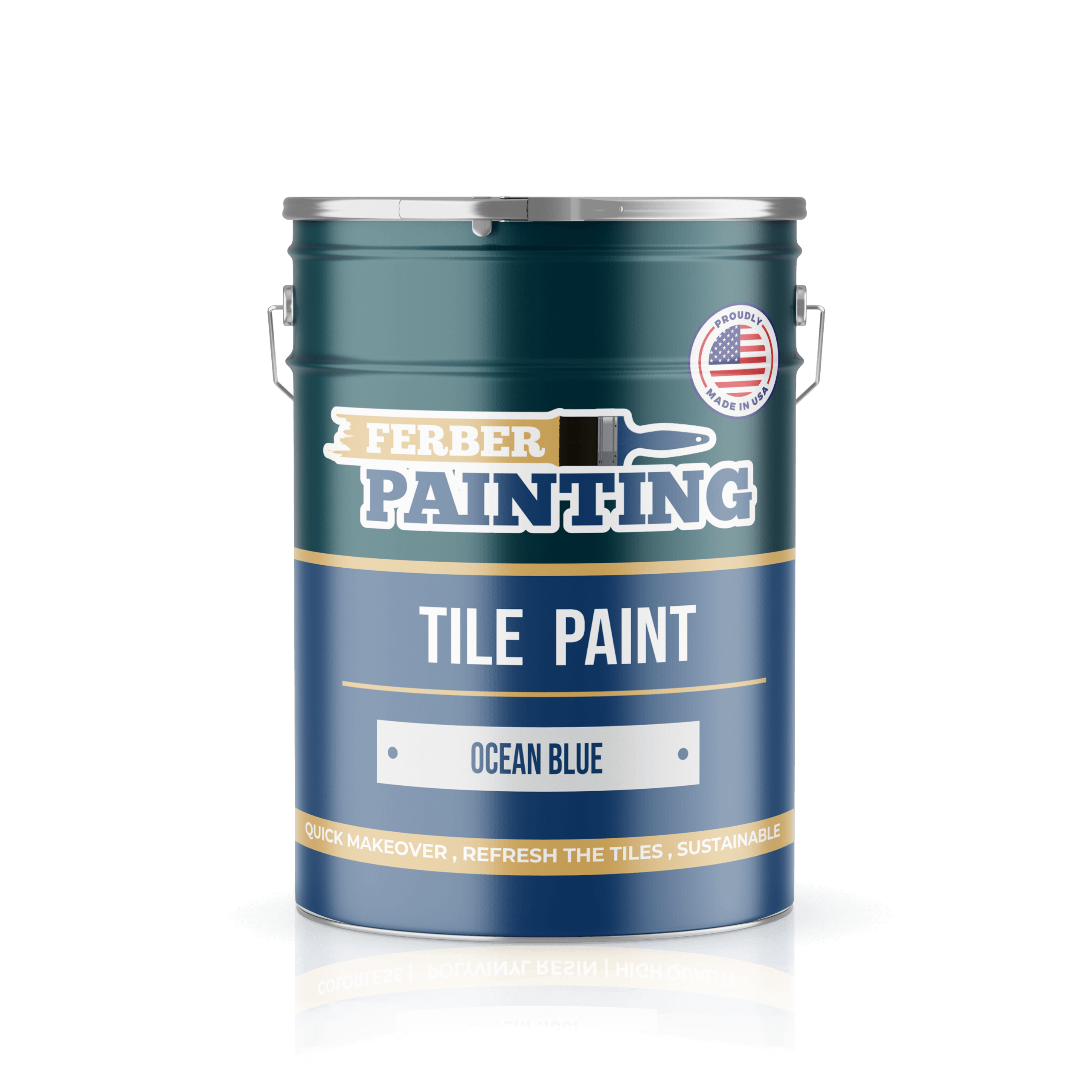 Ferber Painting Tile Paint Ocean Blue flismaling havblå vaskbar